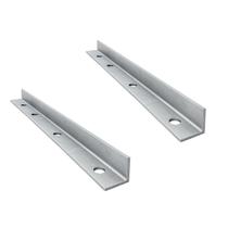 Kit 2 Suportes Cantoneira em L 25 cm com Furos para Parafusar Zincado - NV459L Kit 2 Suportes Cantoneira em L 25 cm com Furos para Parafusar Zincado - NV459L