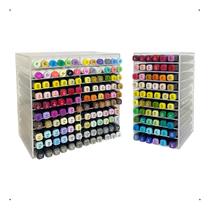 Kit 2 Suportes De Canetas Organizador Para 120 E 60 Canetinhas