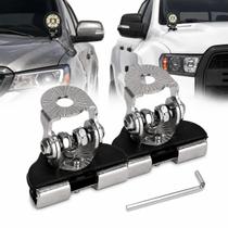 Kit 2 Suportes De Capô Para Farol De Milha Barra De Led Bar Kit 2 Suportes De Capô Para Farol De Milha Barra De Led Bar