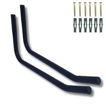 Kit 2 Suportes De Parede Formato Multiuso Aço Robusto Organização Mangueira Escada Cadeira Kit 2 Suportes De Parede Formato Multiuso Aço Robusto Organização Mangueira Escada Cadeira