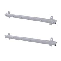 Kit 2 Suportes de Parede Varal Fixo Frontal 6 Cordões 60cm Branco - NV156P