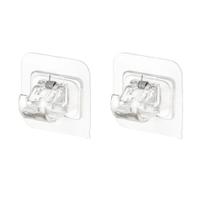 Kit 2 Suportes De Varão Cortina Autoadesivo Mercado Pietra