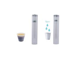 Kit 2 Suportes Dispenser Copo Agua e Café Acrílico Trilha