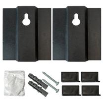 Kit 2 Suportes Para Espelhos e Quadros De Parede Placas Armário - KN