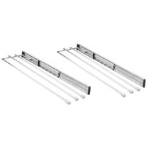 Kit 2 Suportes Porta Toalhas Panos de Prato Triplo 41cm Cromado Corrediça Masutti Copat Armário Cozinha