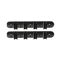 KIT 2 Suportes Porta Vassoura Rodo Parede C/ 4 Encaixes 5 Ganchos Cada Suporte Micromax KIT 2 Suportes Porta Vassoura Rodo Parede C/ 4 Encaixes 5 Ganchos Cada Suporte Micromax