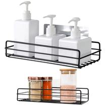 Kit 2 Suportes Prateleiras Para Banheiro Aramado Inox Preto Kit 2 Suportes Prateleiras Para Banheiro Aramado Inox Preto