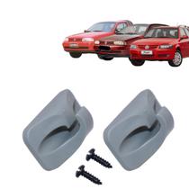 Kit 2 Suportes Quebra Sol Gol Saveiro G2 G3 G4 Parati Cinza Claro