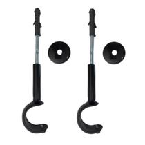 Kit 2 suportes simples para varão comum 19mm - preto Kit 2 suportes simples para varão comum 19mm - preto