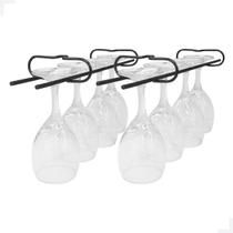 Kit 2 Suportes Suspensos para Taças 40cm Preto