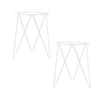 Kit 2 Suportes Tripé 40x28 para Vaso de Chão em Aço Carbono - NV511 Kit 2 Suportes Tripé 40x28 para Vaso de Chão em Aço Carbono - NV511