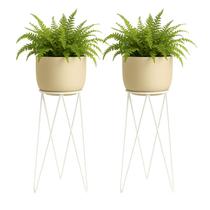 Kit 2 Suportes Tripé 60x15 para Vaso de Chão em Aço Carbono - NV517BPG