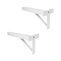 Kit 2 Suportes Tubulares 3 Furos de Parafusar Pia 50x5cm Reforçado - NV410P Kit 2 Suportes Tubulares 3 Furos de Parafusar Pia 50x5cm Reforçado - NV410P