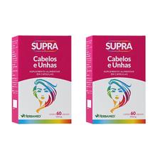 Kit 2 Supra Cabelos E Unhas 60 Cápsulas. Herbamed