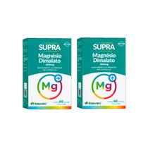 Kit 2 Supra Magnésio Dimalato 300mg 60 Cápsulas Herbamed
