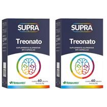 Kit 2 Supra Treonato Magnésio Treonina 60 Cápsulas- Herbamed