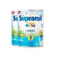 Kit 2 Supramil Bebida Rice Milk Unilife 500g Kit 2 Supramil Bebida Rice Milk Unilife 500g