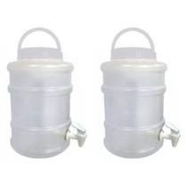 Kit 2 Suqueira Comum De Plástico Com Capacidade Para 5 Litros Porta Sabão Líquido Amaciante Com Torneirinha Kit 2 Suqueira Comum De Plástico Com Capacidade Para 5 Litros Porta Sabão Líquido Amaciante Com Torneirinha