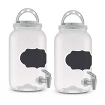 Kit 2 Suqueiras Branco Plástico lousa 3,6l Kit 2 Suqueiras Branco Plástico lousa 3,6l