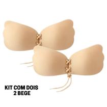 Kit 2 Sutiã Adesivo Invisível Levanta Seio Push Up Silicone
