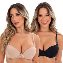 Kit 2 Sutiã Básico Fristyle Com Bojo Poliamida Com Aro Kit 2 Sutiã Básico Fristyle Com Bojo Poliamida Com Aro