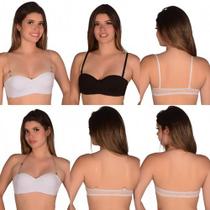 Kit 2 Sutiã Bustiê Com Alça De Silicone Removível