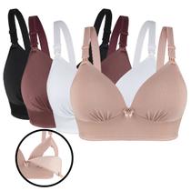 Kit 2 Sutiã de Amamentação com Bojo Alças Reforçadas Lindo Em Micro Fecho de Click Kit 2 Sutiã de Amamentação com Bojo Alças Reforçadas Lindo Em Micro Fecho de Click