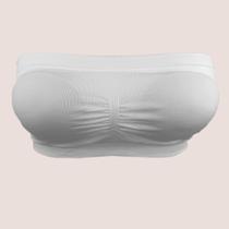 Kit 2 Sutiã Faixa Sem Costura Top sem alça Com Bojo