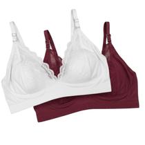 Kit 2 Sutiã Lycra Sem Bojo Sem Aro Com Renda Alças Reguláveis Empório Da Roupa Kit 2 Sutiã Lycra Sem Bojo Sem Aro Com Renda Alças Reguláveis Empório Da Roupa