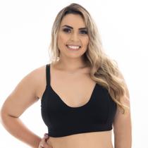 Kit 2 Sutiã Plus Size Reforçado Sem Bojo Soutien Confortável Alça Reforçada Sustentação