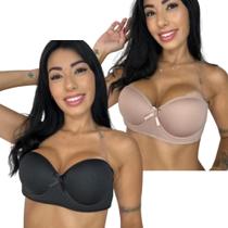 Kit 2 Sutiã Sem Alça sem alça Feminino Com Bojo Alça De Silicone Removível Não Marca Soutien Kit 2 Sutiã Sem Alça sem alça Feminino Com Bojo Alça De Silicone Removível Não Marca Soutien