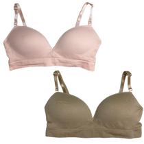 Kit 2 Sutiã Teen Menina Juvenil Zee Rucci com Bojo Seamless Kit 2 Sutiã Teen Menina Juvenil Zee Rucci com Bojo Seamless