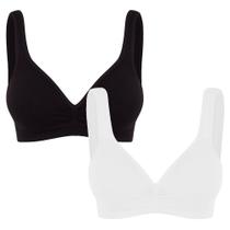 Kit 2 sutiã top com bojo trifil daily sem costura original