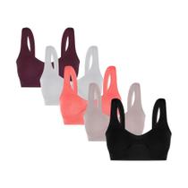 Kit 2 Sutiã Top Lupo Loba Sem Costura Microfibra Soutien