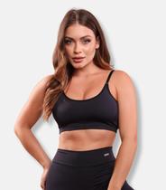 Kit 2 Sutiã Top Sem Bojo Clean Poliamida Duplo Sem Transparência Premium P ao GG