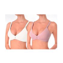 Kit 2 Sutiãs Amamentação Love Secret Branco/Rosa Blush