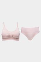 Kit 2 Sutiãs Amamentação Sem Bojo e 2 Calcinhas Modeladoras Pós-Parto Plus Size - Zee Rucci