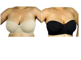 Kit 2 sutiãs bustiê base cruzada reforçado plus size atacado Kit 2 sutiãs bustiê base cruzada reforçado plus size atacado