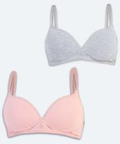 Kit 2 Sutiãs Com Base Com Bojo Delcotton-50123
