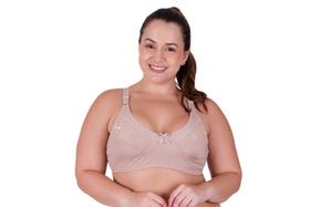 Kit 2 Sutiãs Plus Size sem Bojo sem Arco Cetinete Sustentação 46 ao 54 - c13 KIT 2 SUTIÃ CETINETE