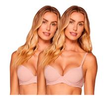 Kit 2 Sutiãs Push Up com Bojo Liebe Sustentare 103102
