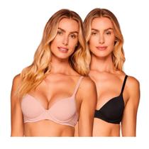 Kit 2 Sutiãs Push Up Liebe Sustentare com Aro 103102