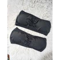 Kit 2 Sutiãs sem alça Com Bojo Removível Bustiê Top faixa Carnaval Festa Verão Confortável Nã