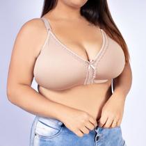 Kit 2 Sutiãs Sem Bojo PLUS SIZE do 50 ao 56 Acabamento Em Renda Lingerie Soutien Plus