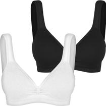 Kit 2 Sutiãs Trifil Daily Top Com Bojo Sem Costura Soutien Sem Aro Microfibra Macio Confortável Kit 2 Sutiãs Trifil Daily Top Com Bojo Sem Costura Soutien Sem Aro Microfibra Macio Confortável