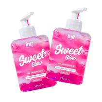 Kit 2 Sweet Glow Girl Gel Creme Aromatizante Beijável 320ml Chiclete