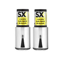 Kit 2 SX Esmalte Secante O Mais Rapido do Mundo 10ml - Cora Kit 2 SX Esmalte Secante O Mais Rapido do Mundo 10ml - Cora