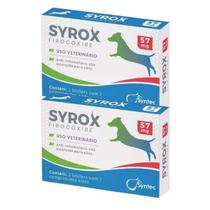 Kit 2 Syrox 57mg Antiinflamatório para Cães 14 comprimidos Syntec