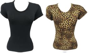 Kit 2 T-Shirt Blusinha Feminina