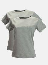 Kit - 2 T-Shirts Básicas Cinza Mescla Kit - 2 T-Shirts Básicas Cinza Mescla